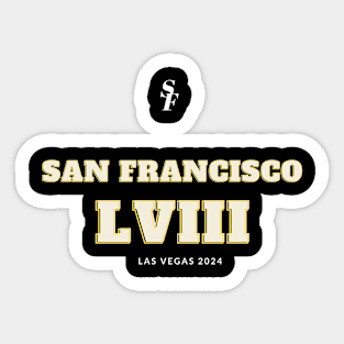 San Francisco LVIII 2024 Sticker